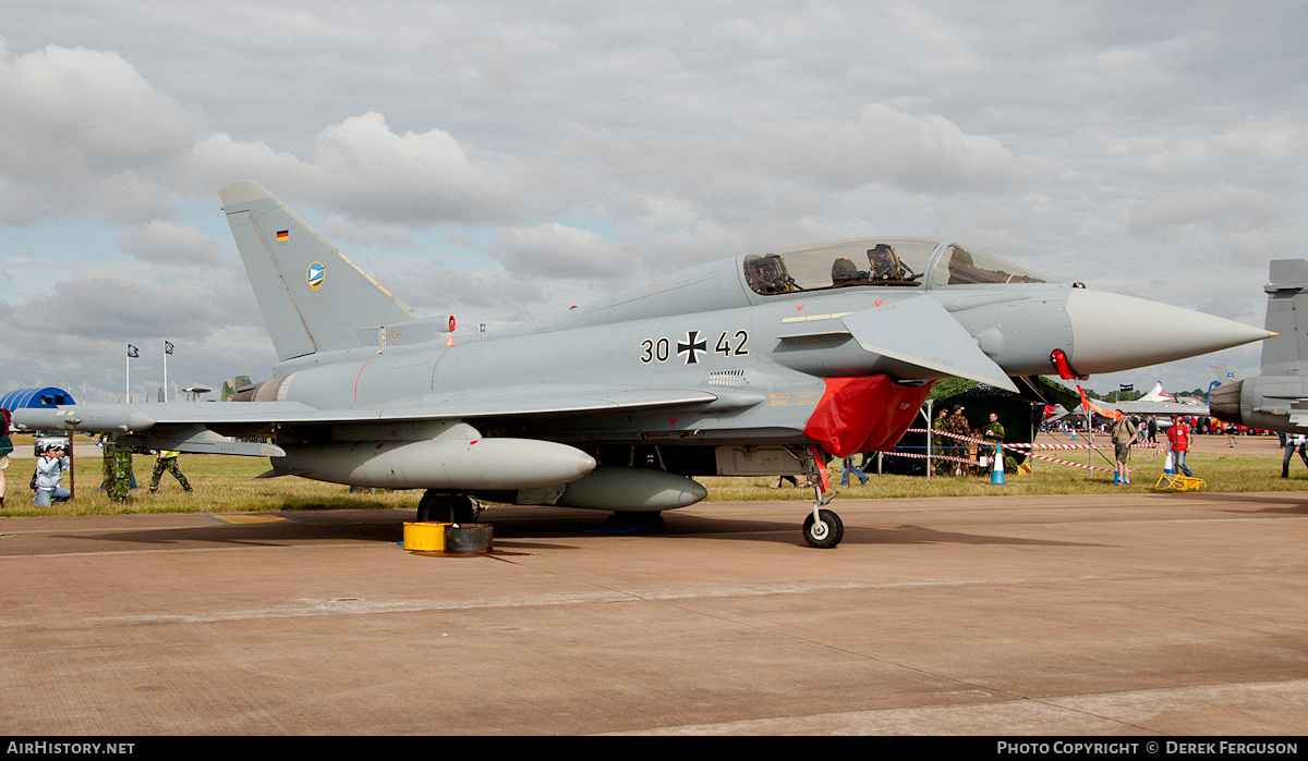 Aircraft Photo of 3042 | Eurofighter EF-2000 Typhoon T | Germany - Air Force | AirHistory.net #653634