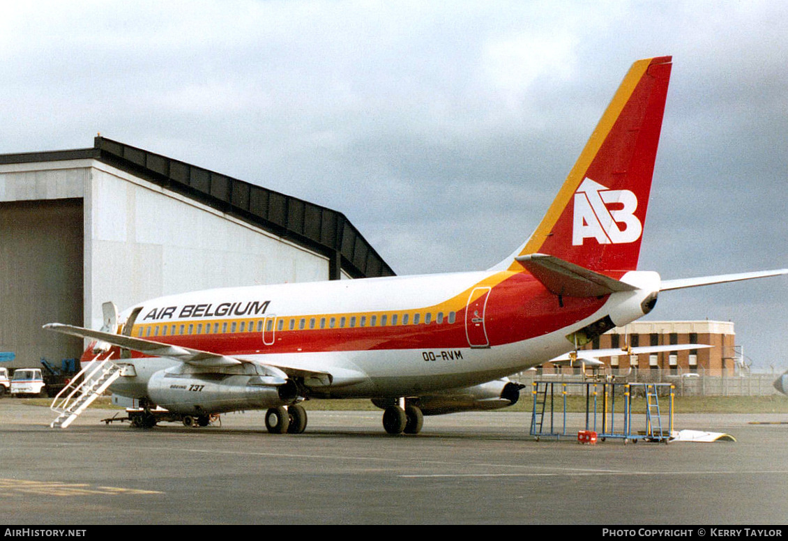 Aircraft Photo of OO-RVM | Boeing 737-2Q8/Adv | Air Belgium | AirHistory.net #653665