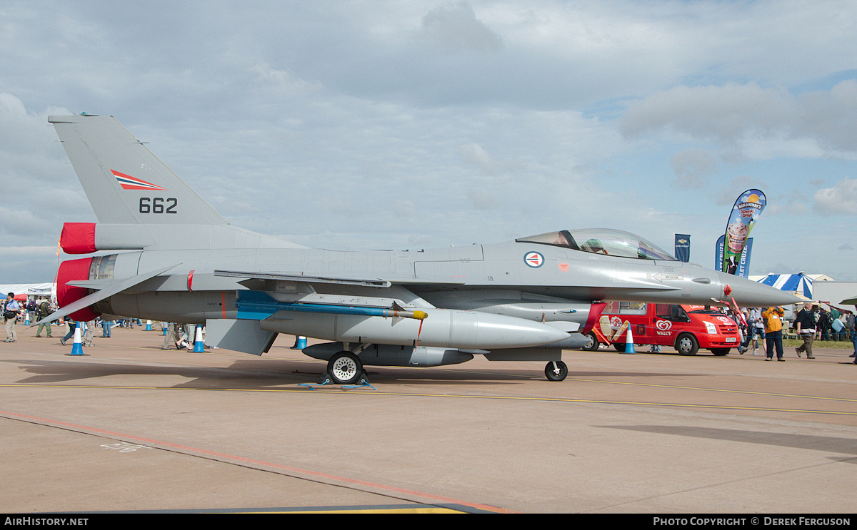 Aircraft Photo of 662 | General Dynamics F-16AM Fighting Falcon | Norway - Air Force | AirHistory.net #653670