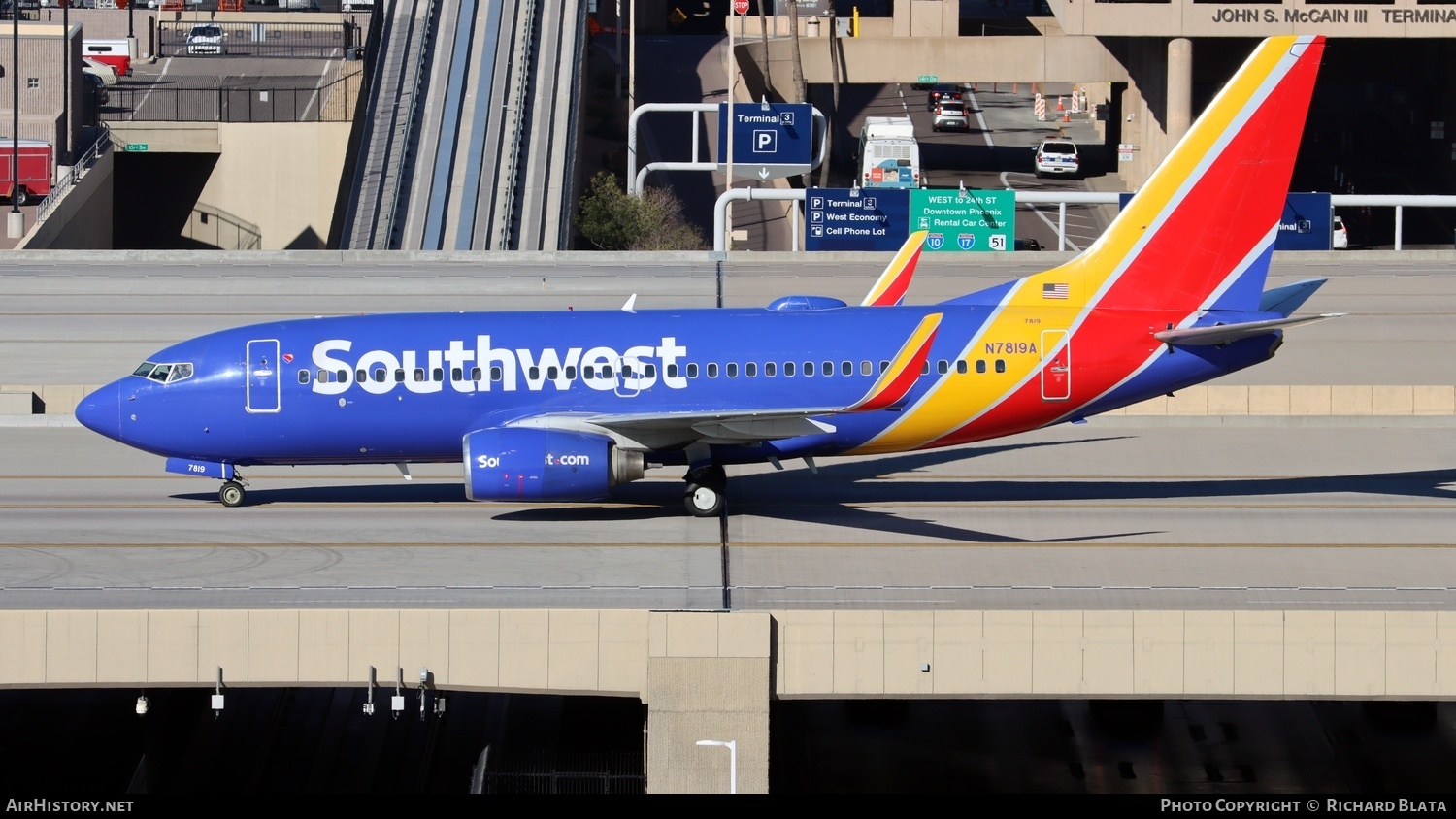 Aircraft Photo of N7819A | Boeing 737-7Q8 | Southwest Airlines | AirHistory.net #653679