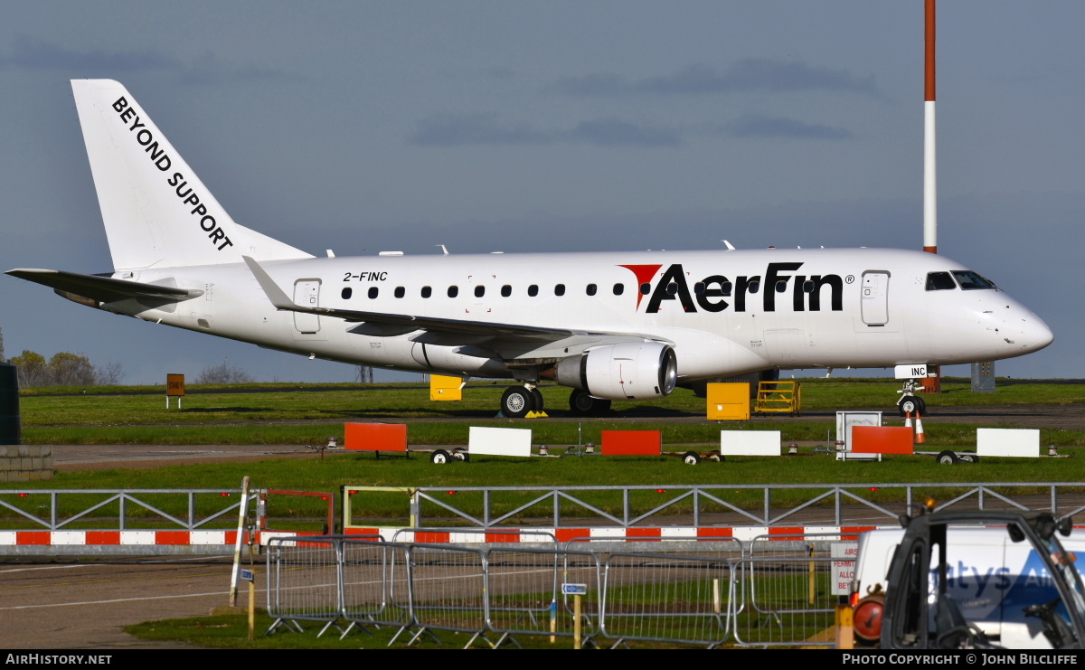 Aircraft Photo of 2-FINC | Embraer 170LR (ERJ-170-100LR) | AerFin | AirHistory.net #653722
