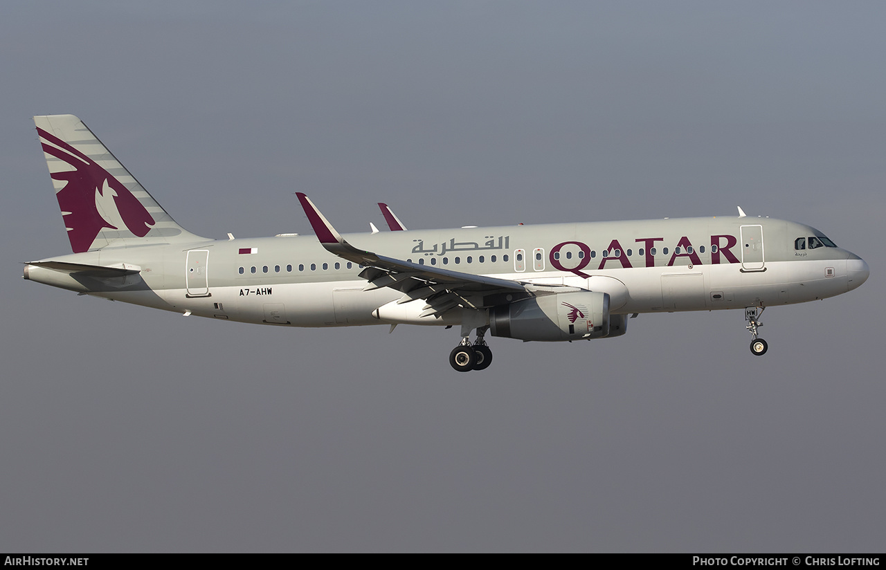 Aircraft Photo of A7-AHW | Airbus A320-232 | Qatar Airways | AirHistory.net #653751