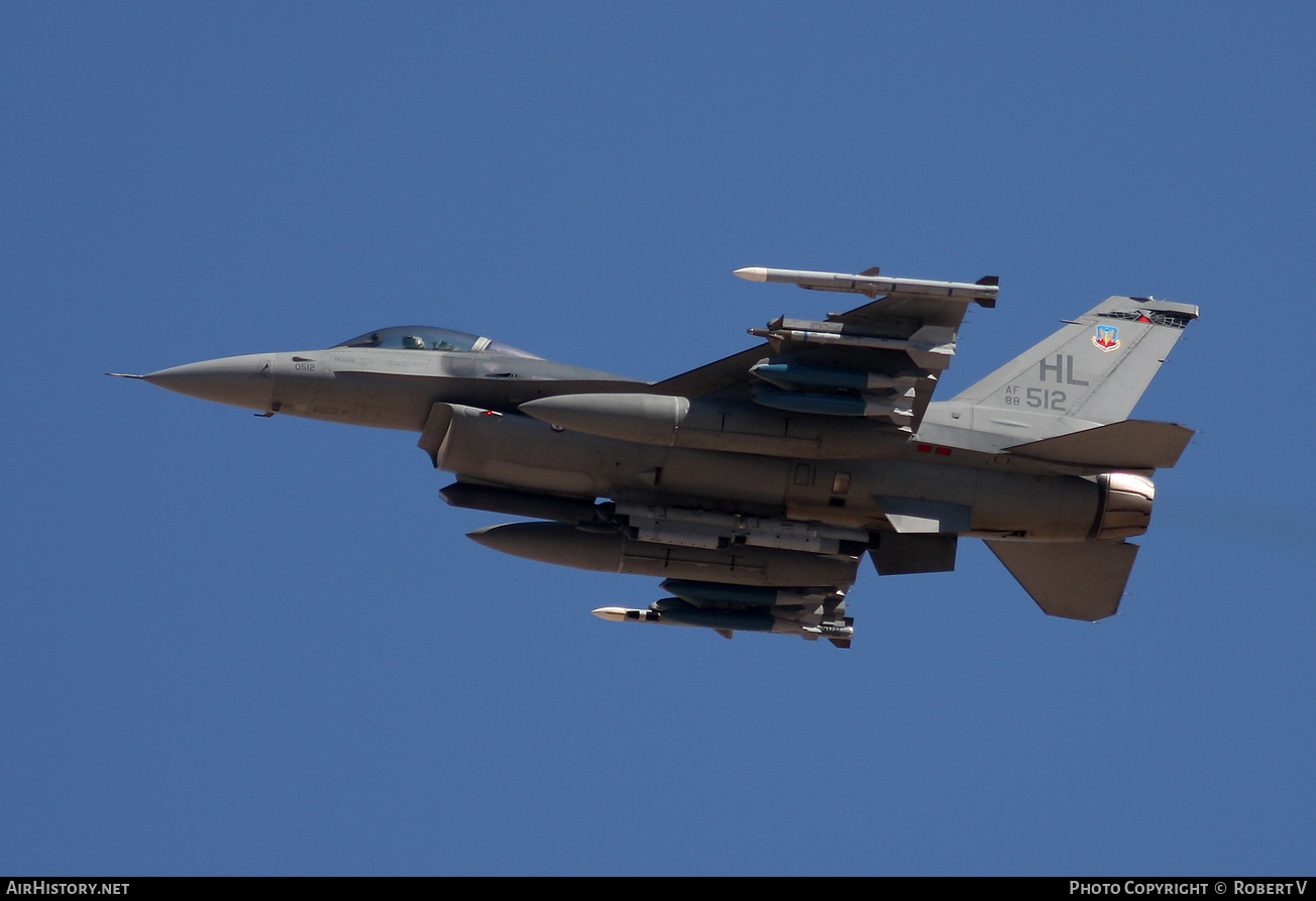 Aircraft Photo of 88-0512 / AF88-512 | General Dynamics F-16CM Fighting Falcon | USA - Air Force | AirHistory.net #653766