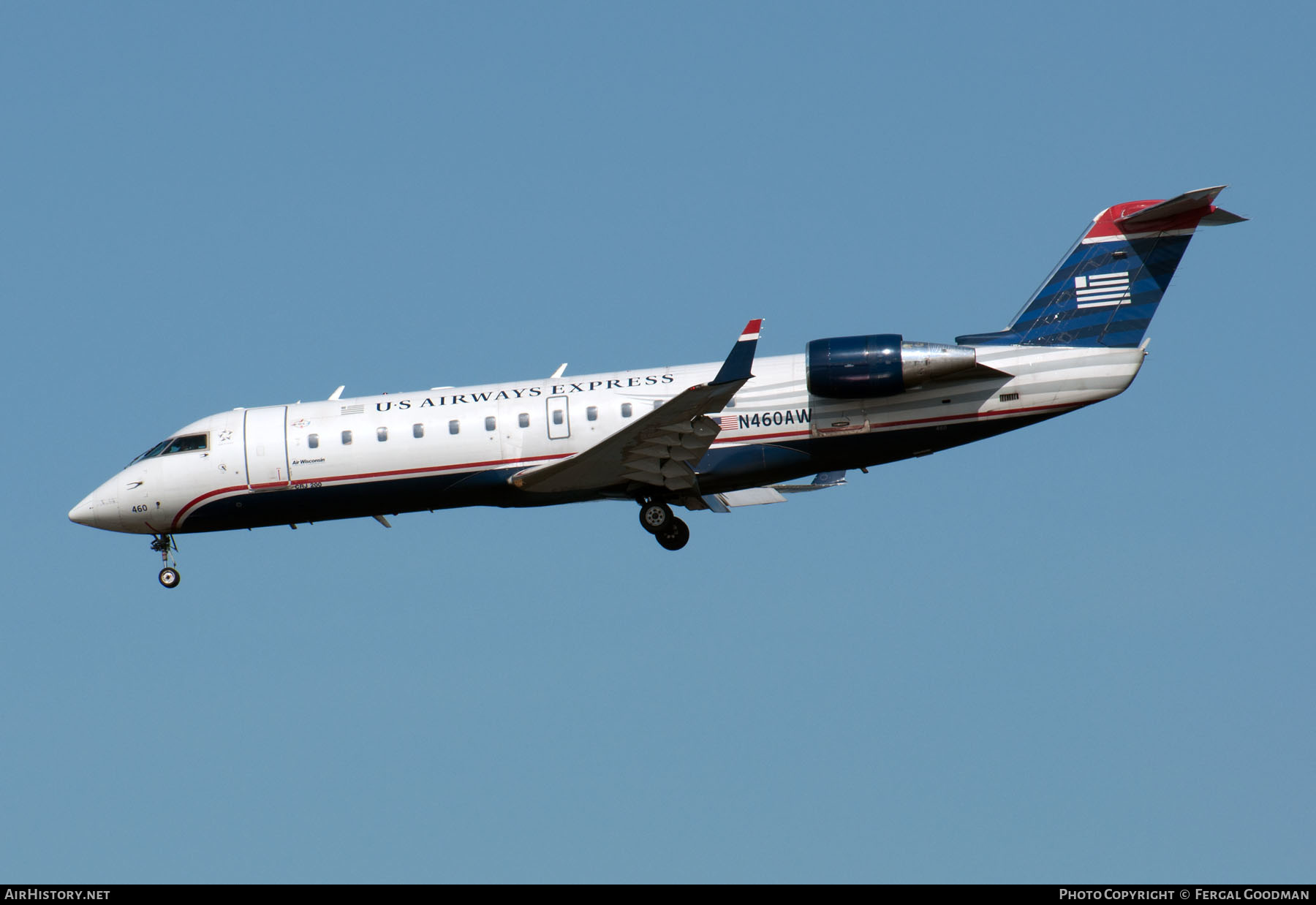 Aircraft Photo of N460AW | Bombardier CRJ-200LR (CL-600-2B19) | US Airways Express | AirHistory.net #653778