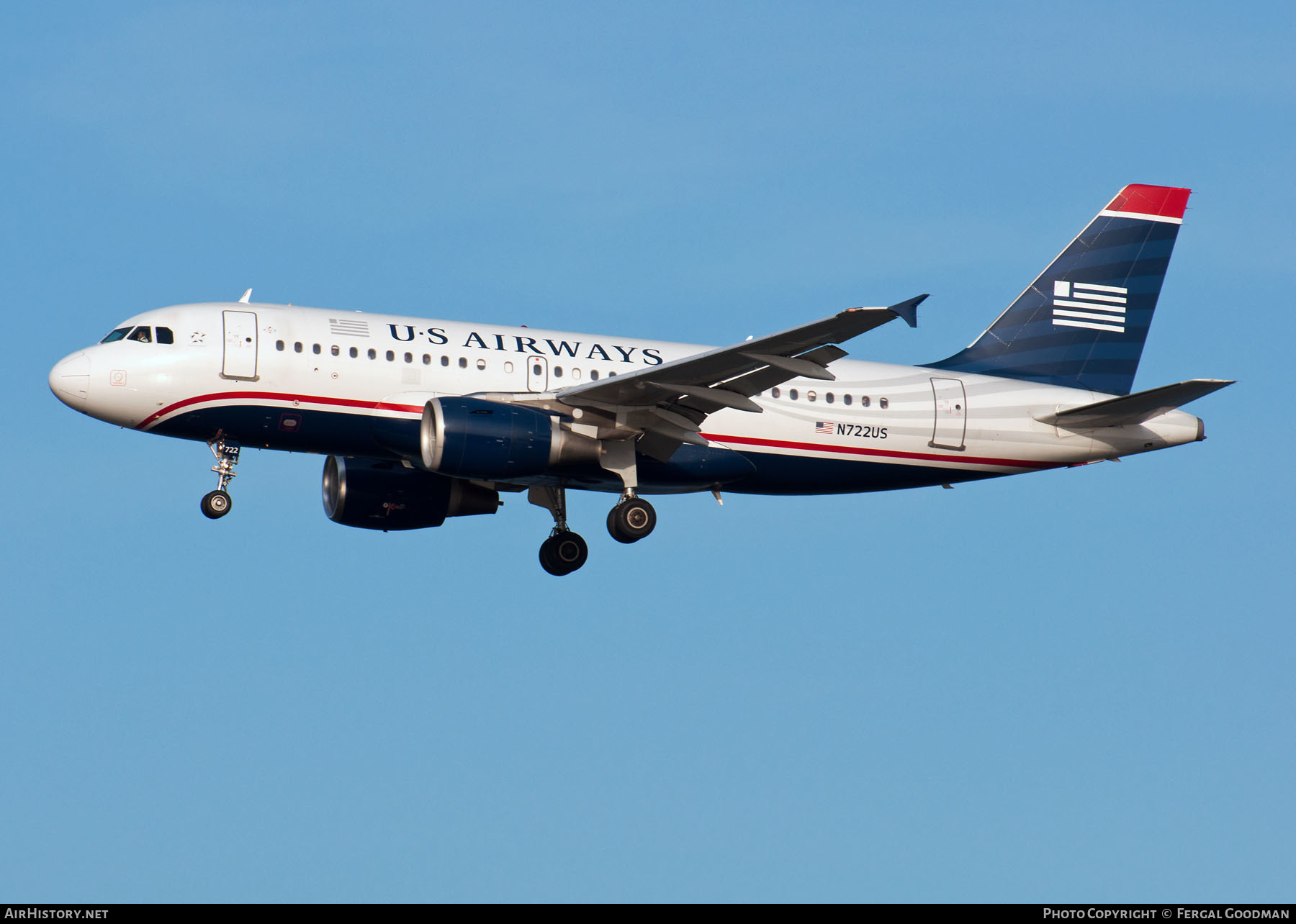 Aircraft Photo of N722US | Airbus A319-112 | US Airways | AirHistory.net #653838