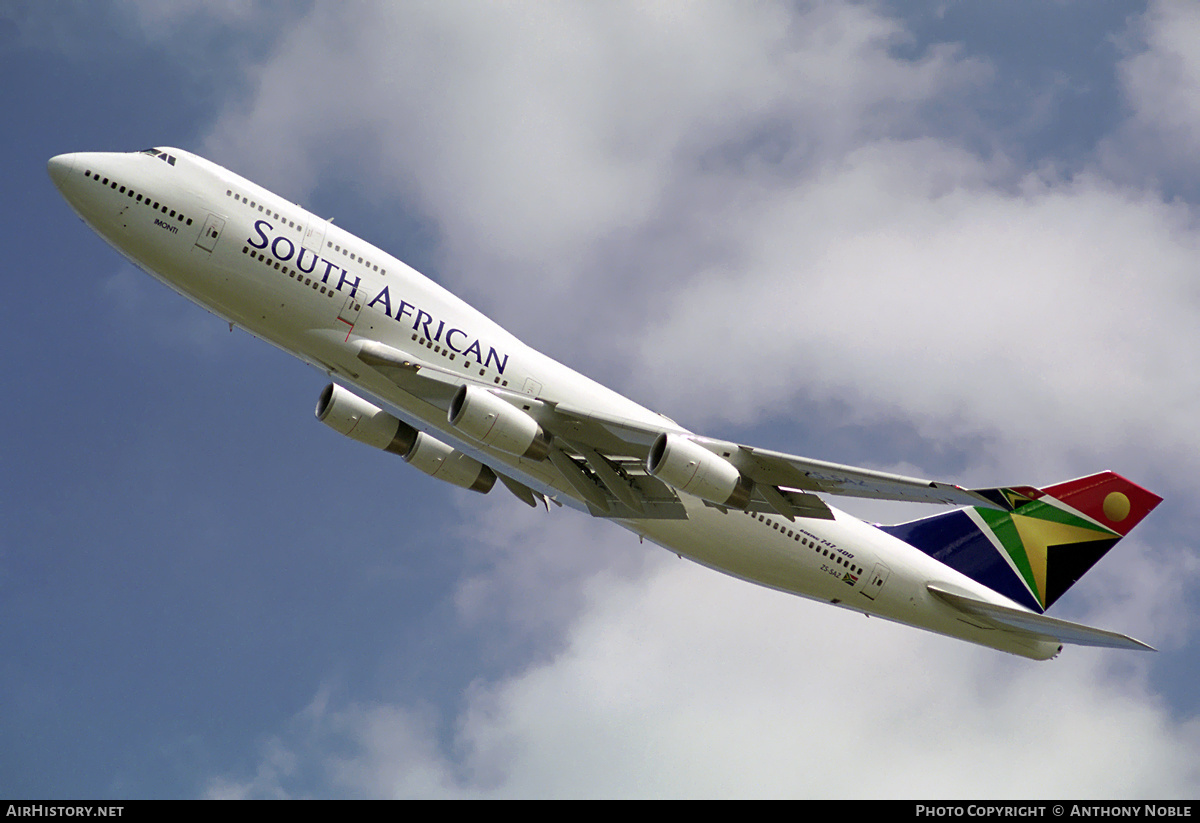 Aircraft Photo of ZS-SAZ | Boeing 747-444 | South African Airways | AirHistory.net #653856