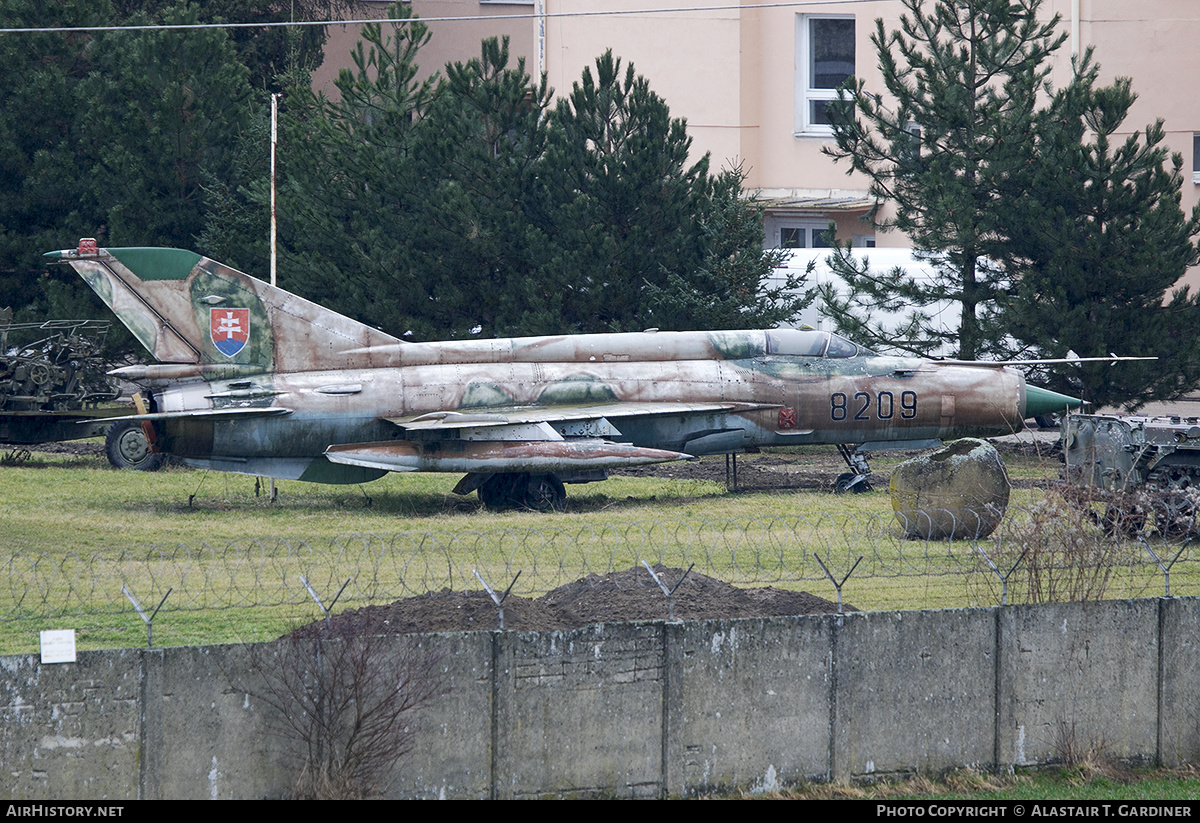Aircraft Photo of 8209 | Mikoyan-Gurevich MiG-21MF | Slovakia - Air Force | AirHistory.net #653870