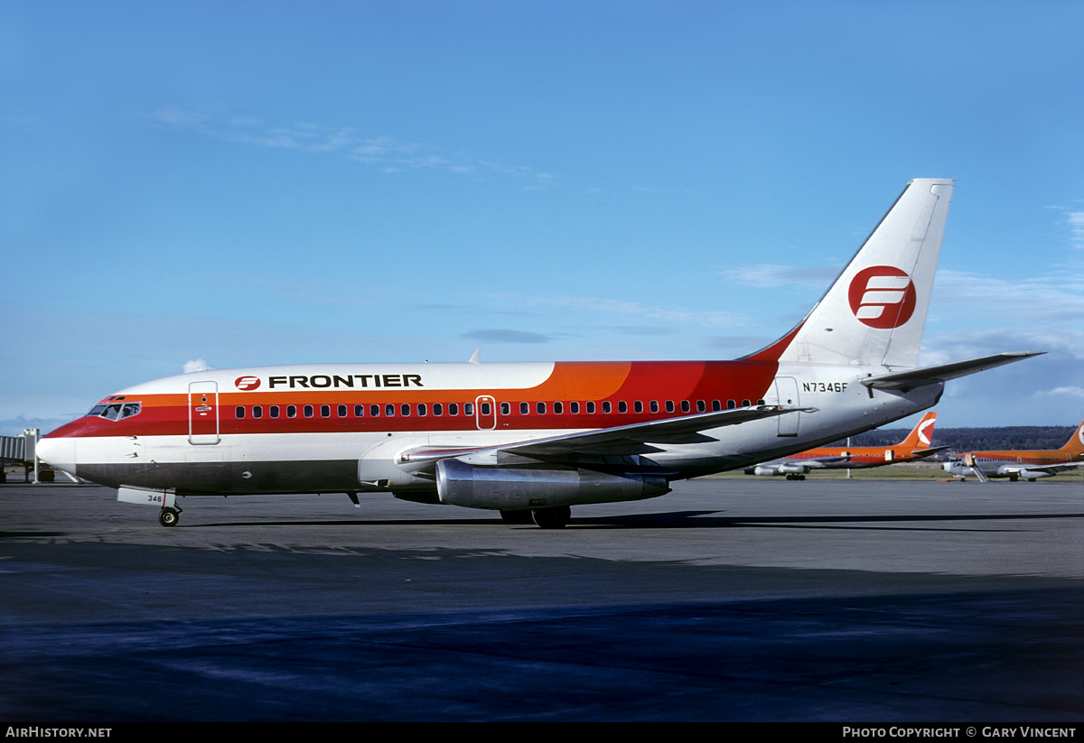 Aircraft Photo of N7346F | Boeing 737-291/Adv | Frontier Airlines | AirHistory.net #653880