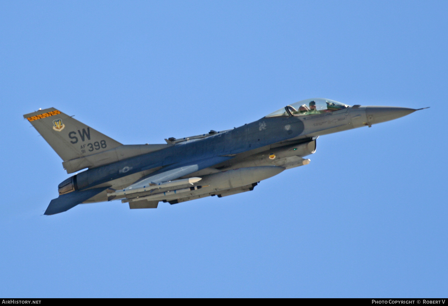 Aircraft Photo of 91-0398 / AF91-0398 | General Dynamics F-16CM Fighting Falcon | USA - Air Force | AirHistory.net #653894