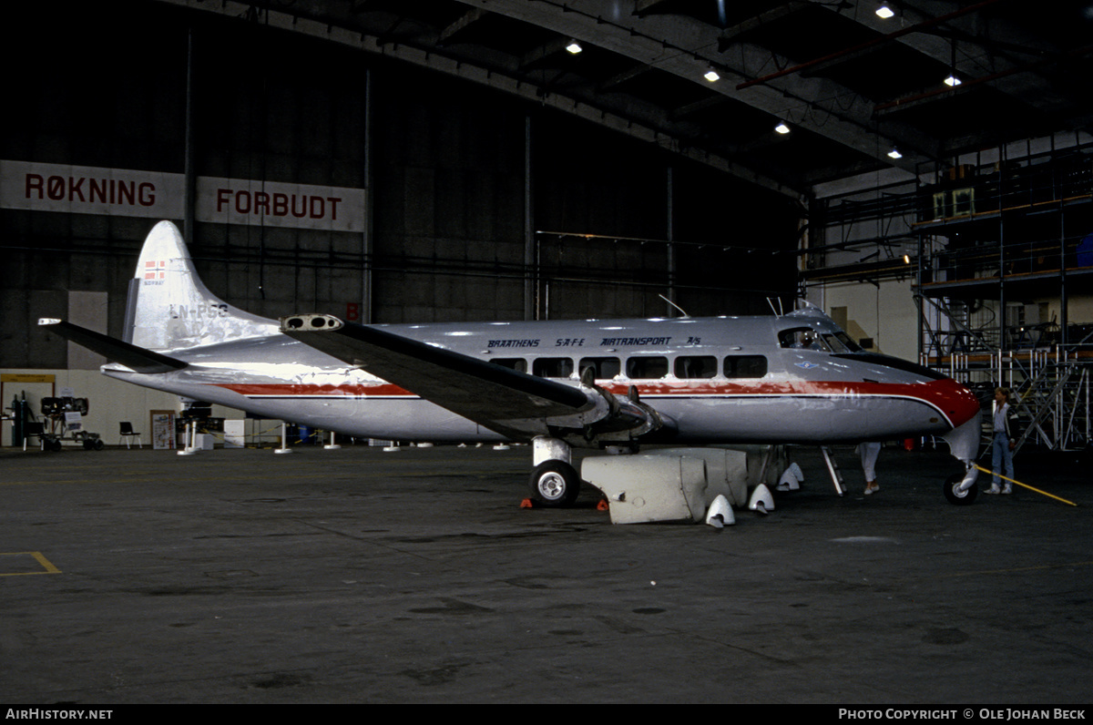 Aircraft Photo of LN-PSG / LN-BFY | De Havilland D.H. 114 Heron 1B | Braathens SAFE | AirHistory.net #653901