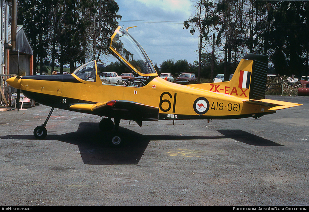 Aircraft Photo of ZK-EAX / A19-061 | New Zealand CT-4A Airtrainer | Australia - Air Force | AirHistory.net #653912