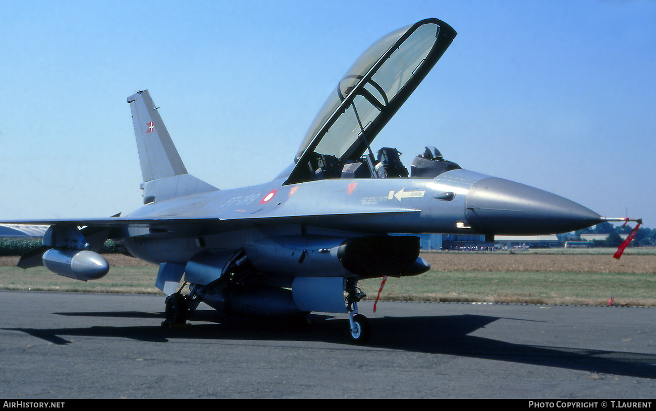 Aircraft Photo of ET-199 | General Dynamics F-16B Fighting Falcon | Denmark - Air Force | AirHistory.net #653947