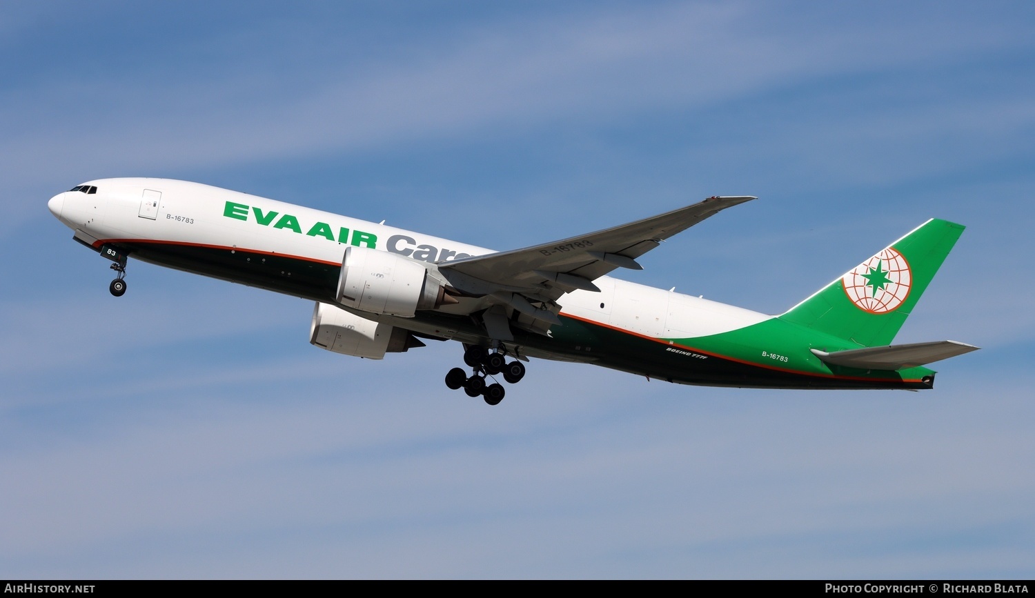 Aircraft Photo of B-16783 | Boeing 777-F | EVA Air Cargo | AirHistory.net #653994