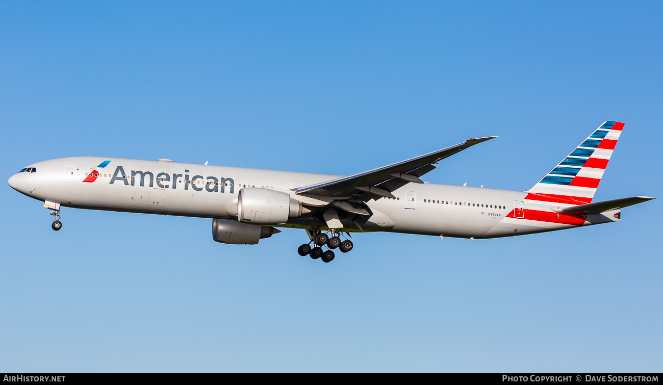 Aircraft Photo of N734AR | Boeing 777-323/ER | American Airlines | AirHistory.net #654026