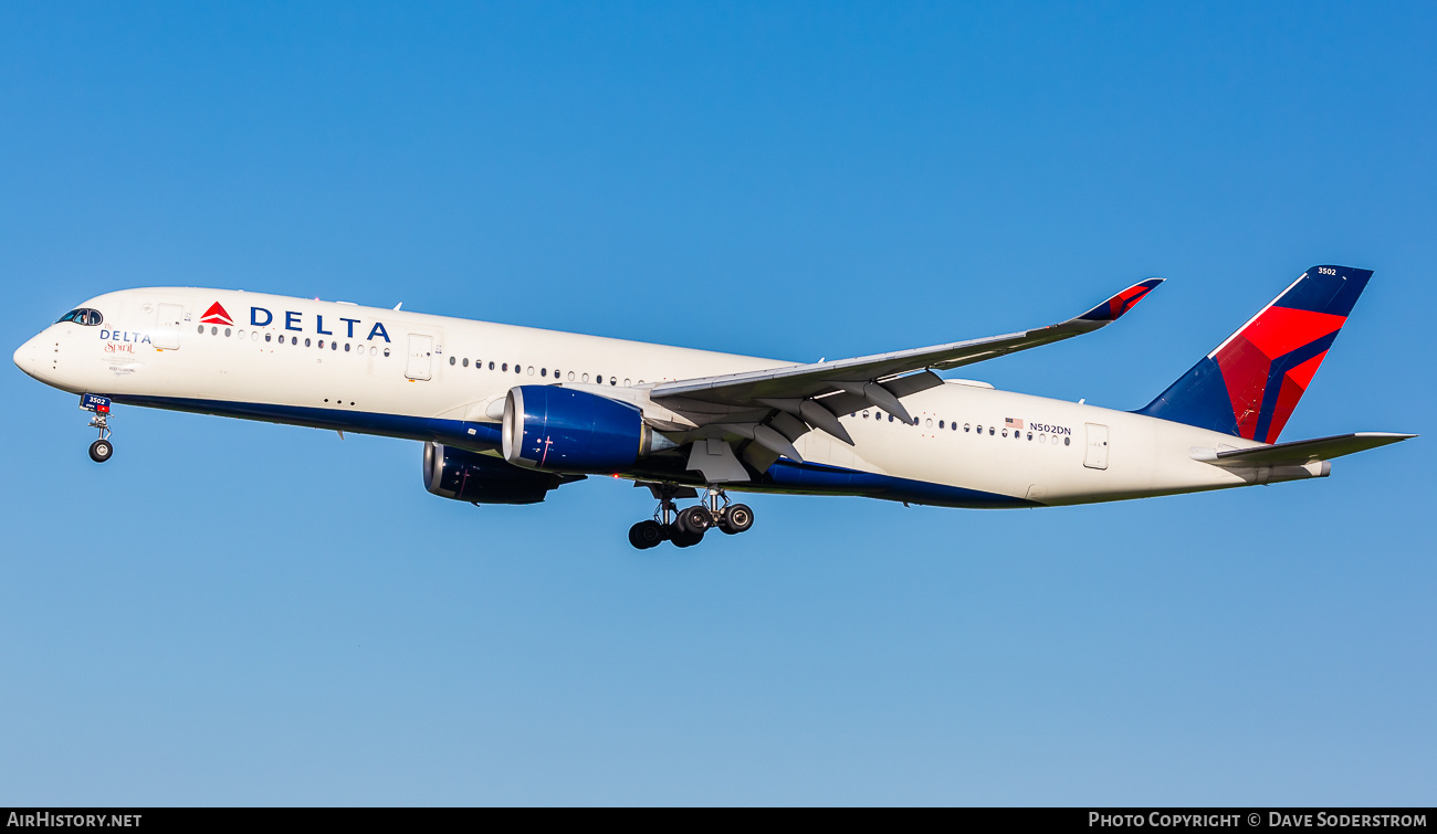 Aircraft Photo of N502DN | Airbus A350-941 | Delta Air Lines | AirHistory.net #654039