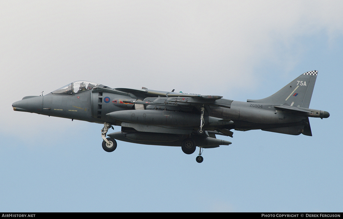 Aircraft Photo of ZG504 | British Aerospace Harrier GR7 | UK - Navy | AirHistory.net #654076