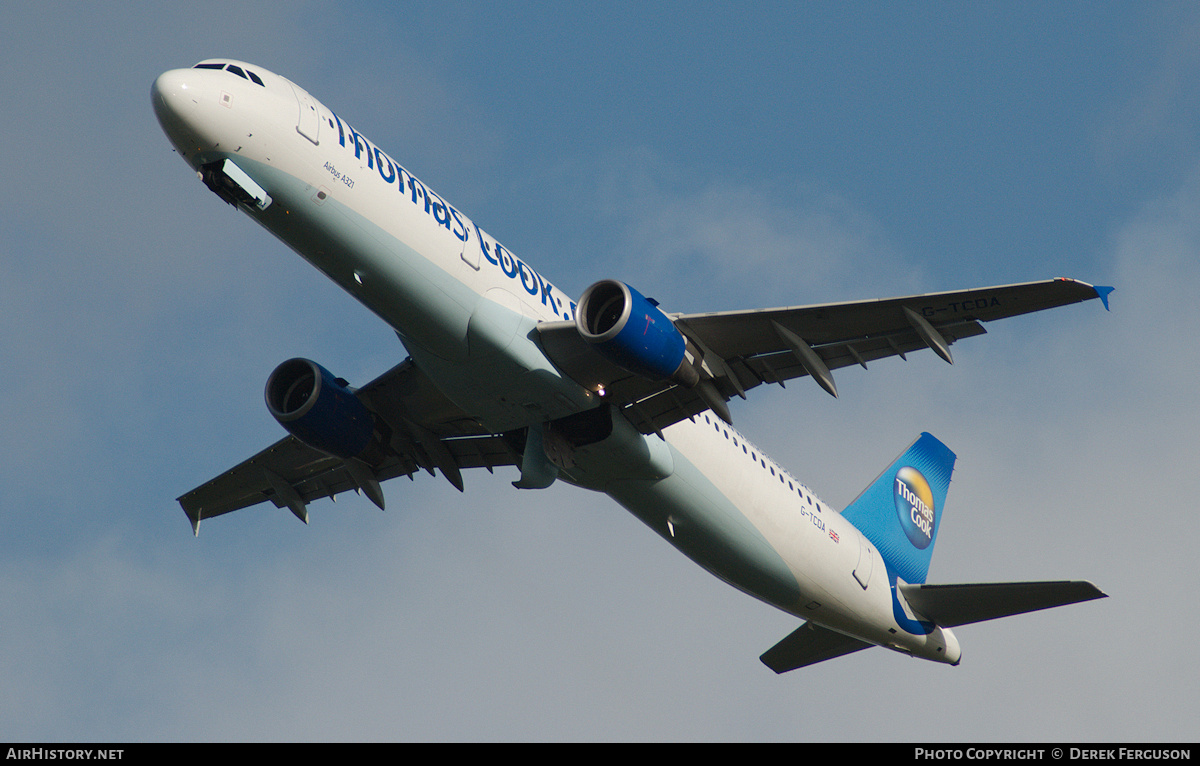 Aircraft Photo of G-TCDA | Airbus A321-211 | Thomas Cook Airlines | AirHistory.net #654128