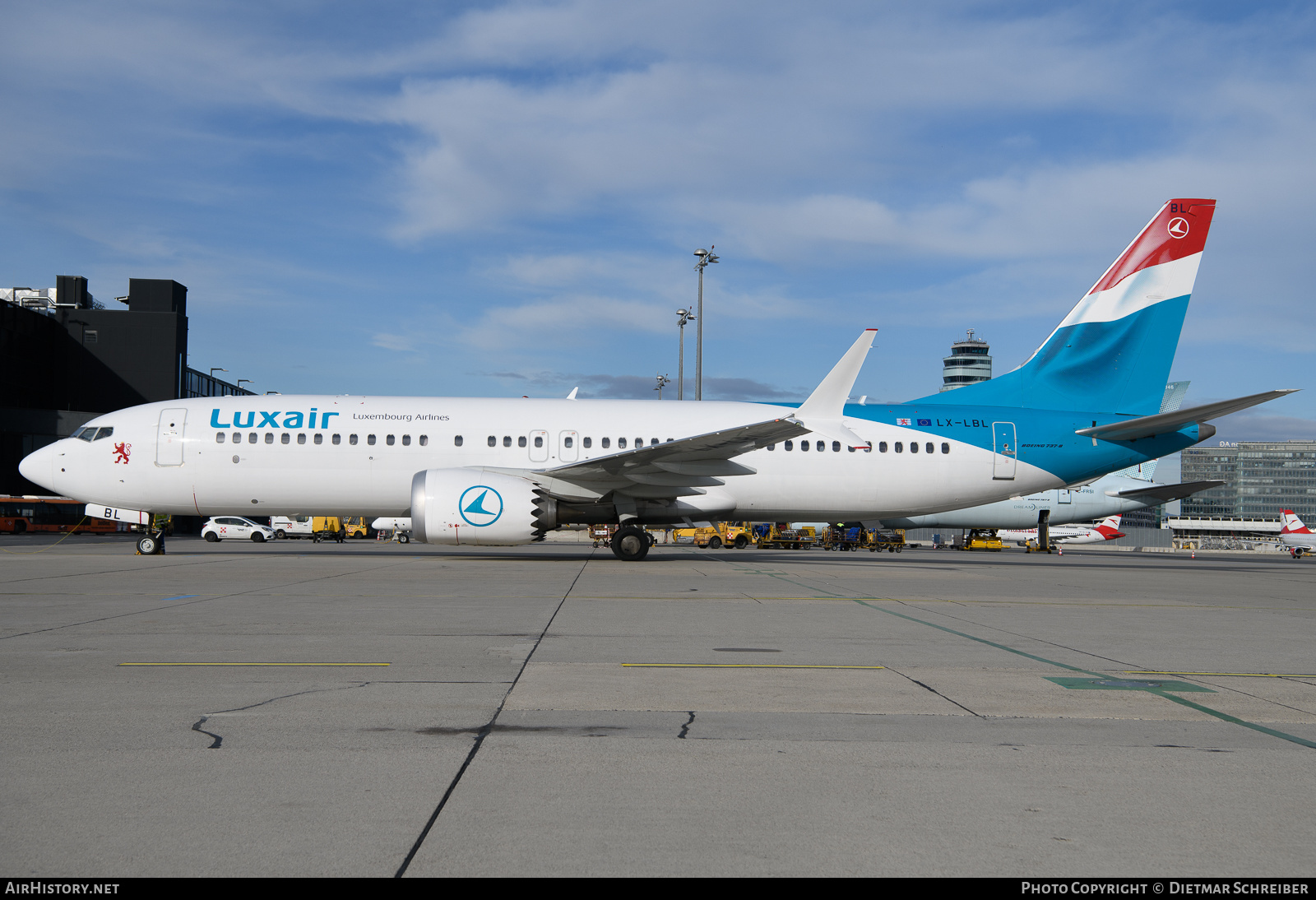 Aircraft Photo of LX-LBL | Boeing 737-8 Max 8 | Luxair | AirHistory.net #654163