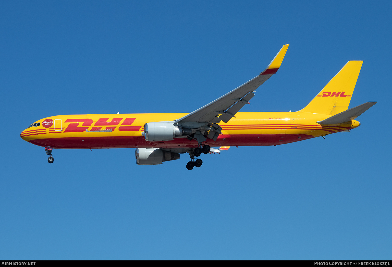 Aircraft Photo of C-GAAJ | Boeing 767-323/ER(BDSF) | DHL International | AirHistory.net #654189