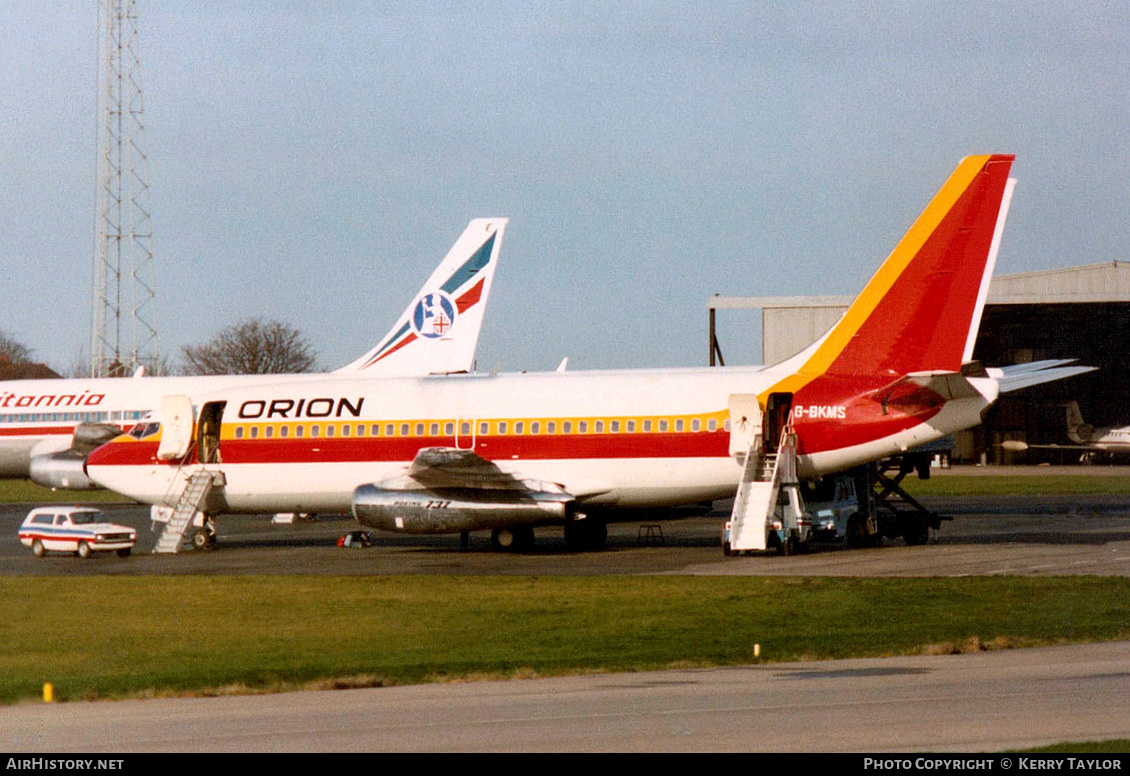 Aircraft Photo of G-BKMS | Boeing 737-2Q8/Adv | Orion Airways | AirHistory.net #654196
