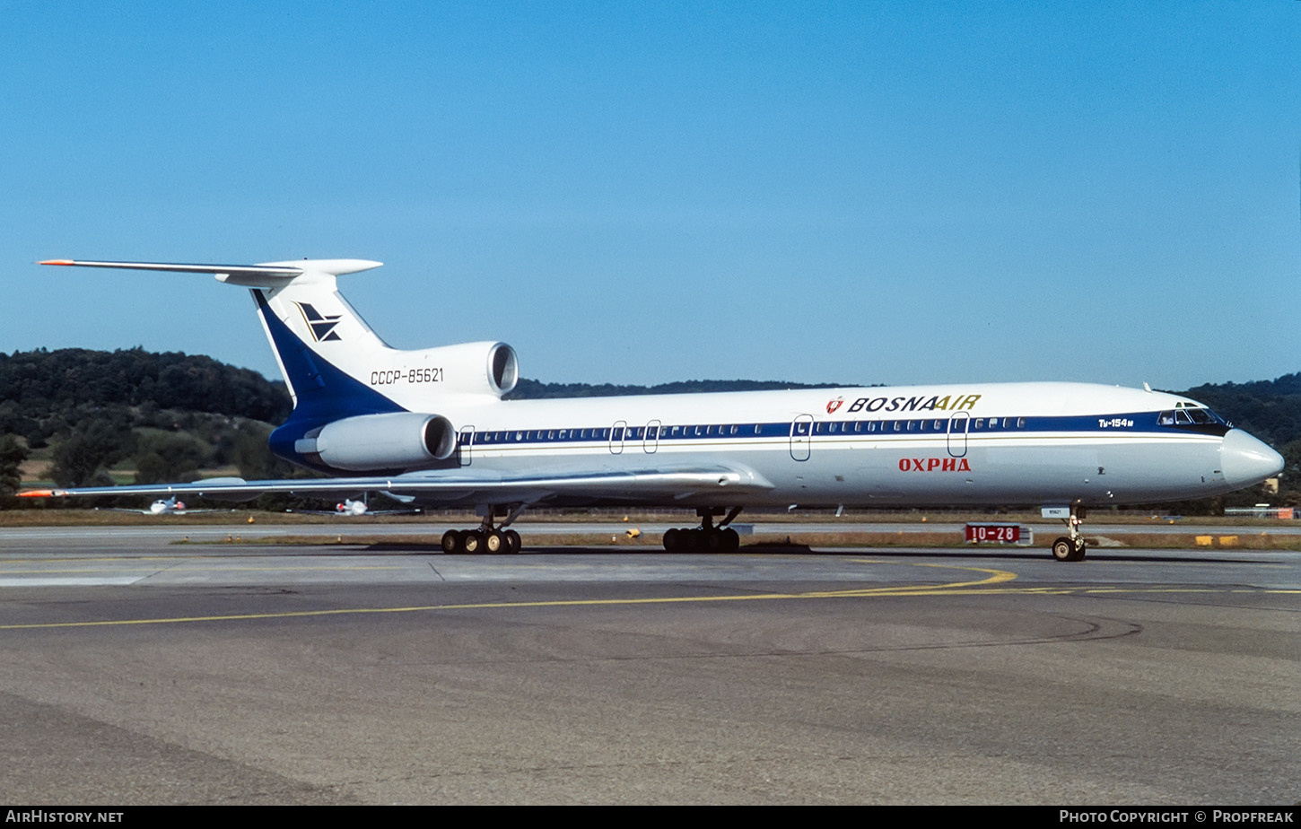 Aircraft Photo of CCCP-85621 | Tupolev Tu-154M | Bosna Air | AirHistory.net #654221