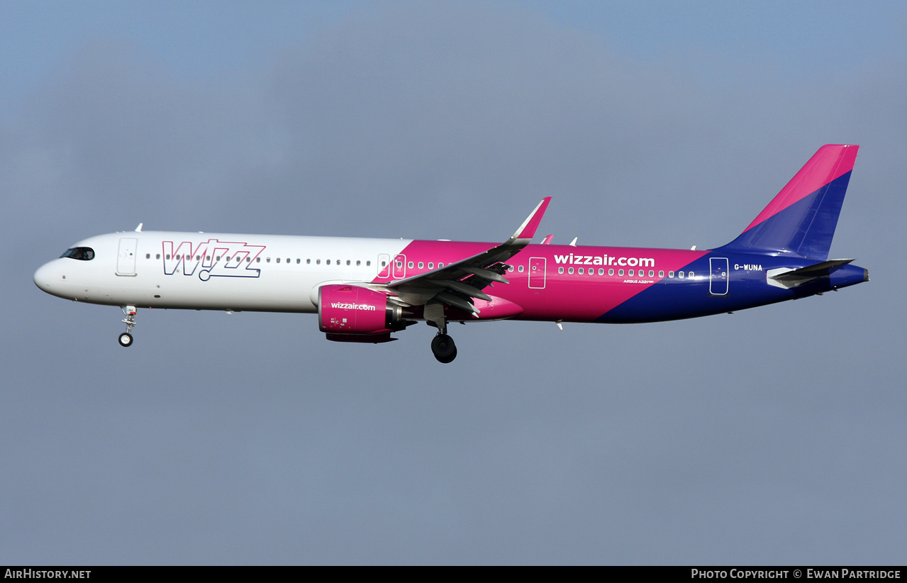 Aircraft Photo of G-WUNA | Airbus A321-271NX | Wizz Air | AirHistory.net #654311