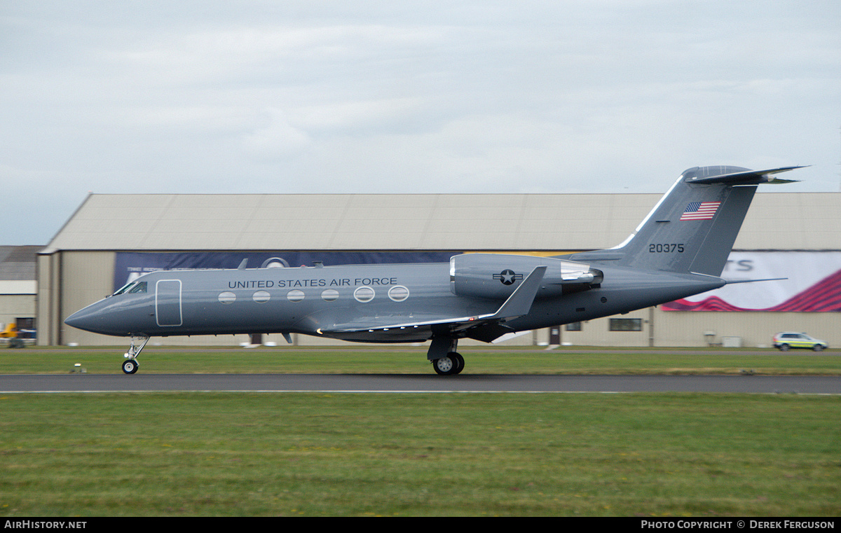 Aircraft Photo of 92-0375 / 20375 | Gulfstream Aerospace C-20H Gulfstream IV (G-IV) | USA - Air Force | AirHistory.net #654327