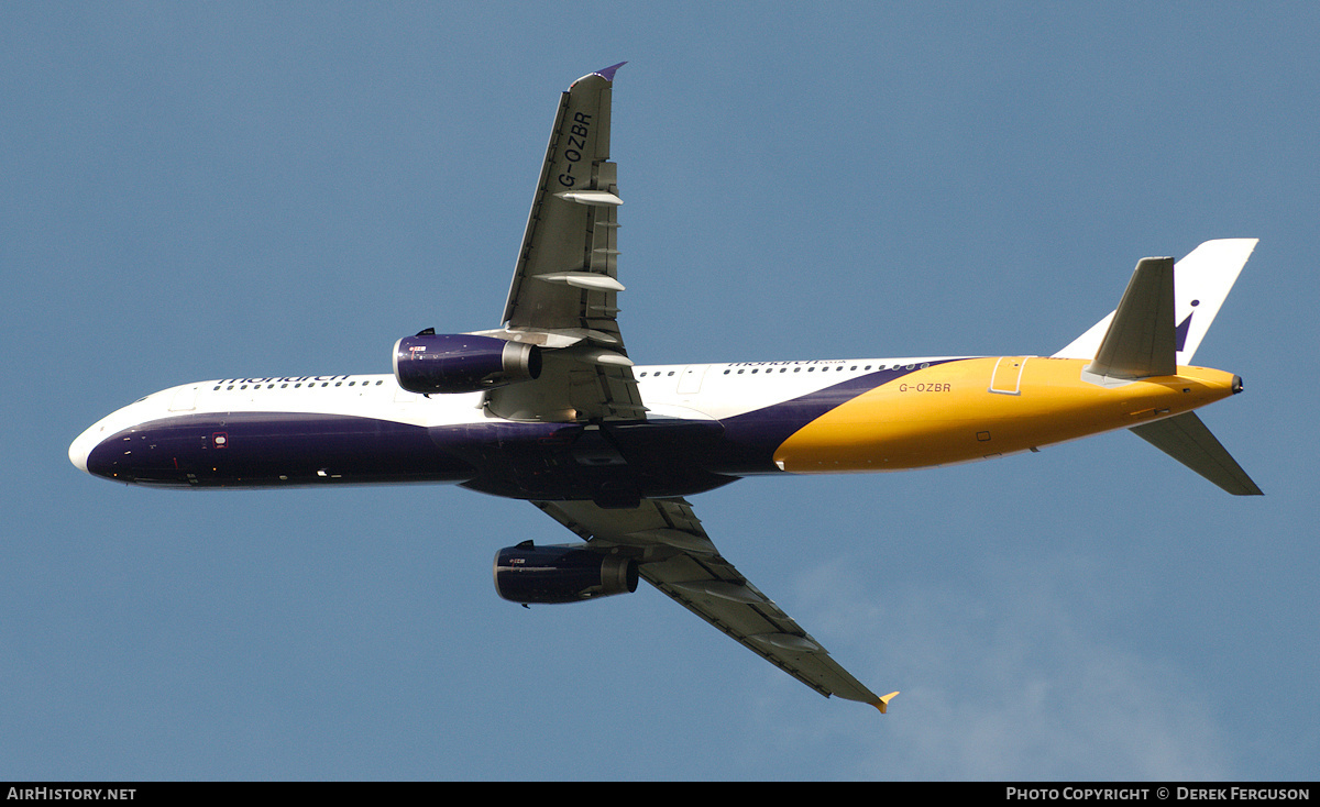 Aircraft Photo of G-OZBR | Airbus A321-231 | Monarch Airlines | AirHistory.net #654371
