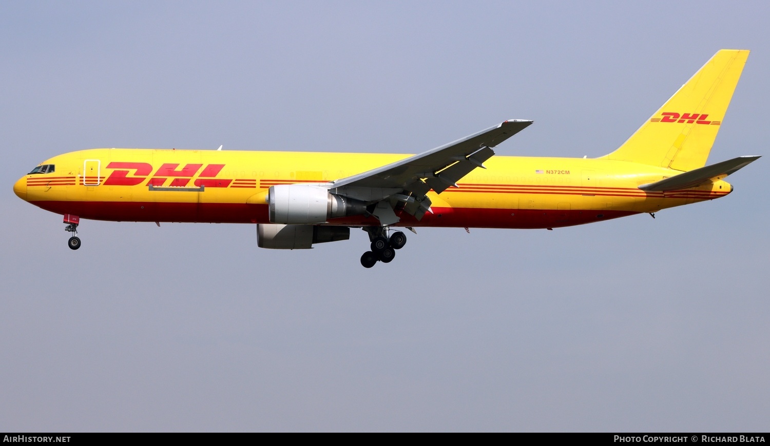 Aircraft Photo of N372CM | Boeing 767-338/ER(BDSF) | DHL International | AirHistory.net #654377