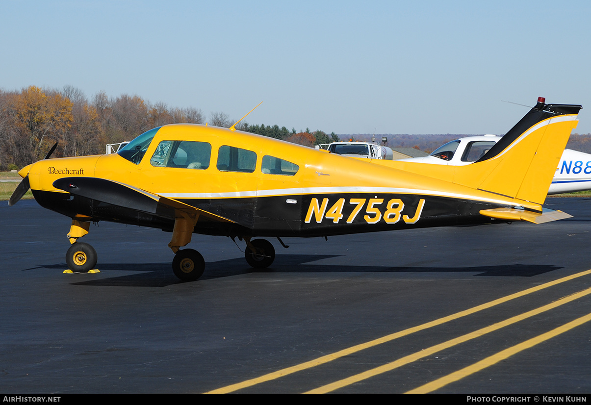 Aircraft Photo of N4758J | Beech A23-24 Musketeer Super III | AirHistory.net #654433