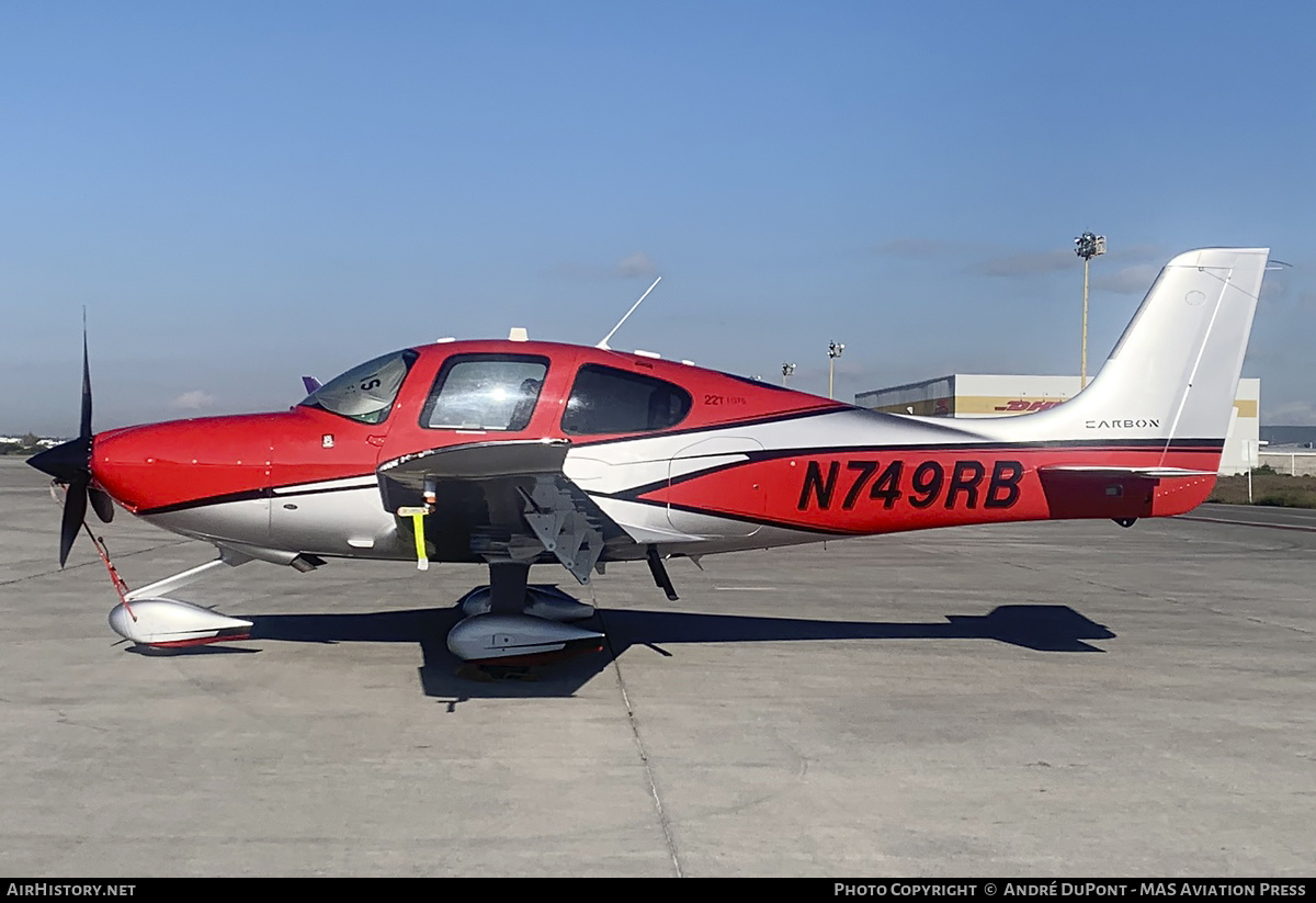 Aircraft Photo of N749RB | Cirrus SR-22T G6-GTS Carbon | AirHistory.net #654456