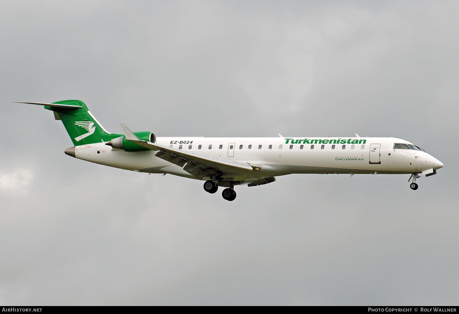 Aircraft Photo of EZ-B024 | Bombardier Challenger 870 (CRJ-700/CL-600-2C10) | Turkmenistan Airlines | AirHistory.net #654530