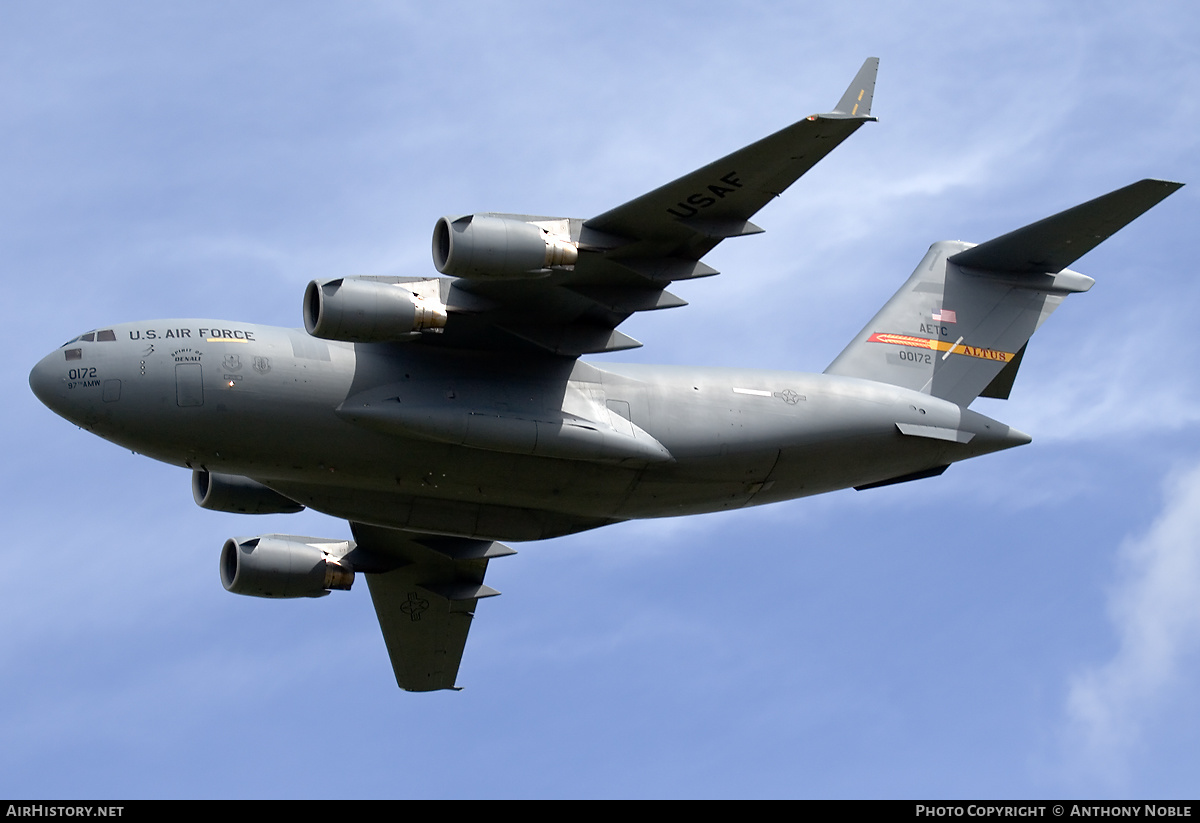 Aircraft Photo of 00-0172 / 00172 | Boeing C-17A Globemaster III | USA - Air Force | AirHistory.net #654542