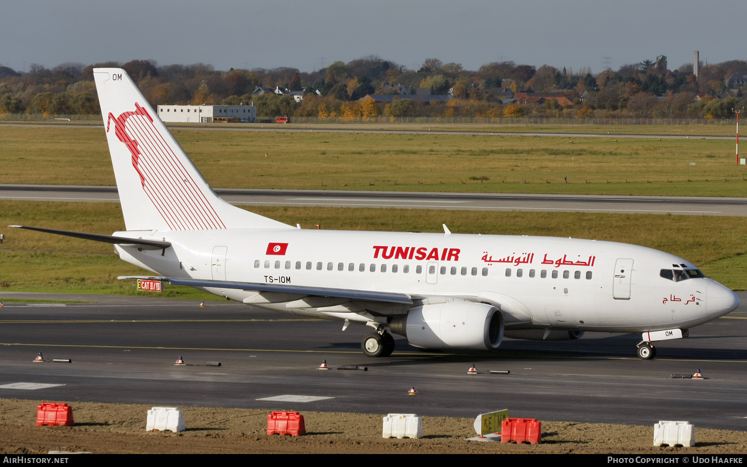 Aircraft Photo of TS-IOM | Boeing 737-6H3 | Tunisair | AirHistory.net #654554