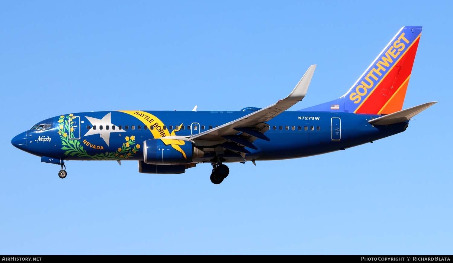 Aircraft Photo of N727SW | Boeing 737-7H4 | Southwest Airlines | AirHistory.net #654568