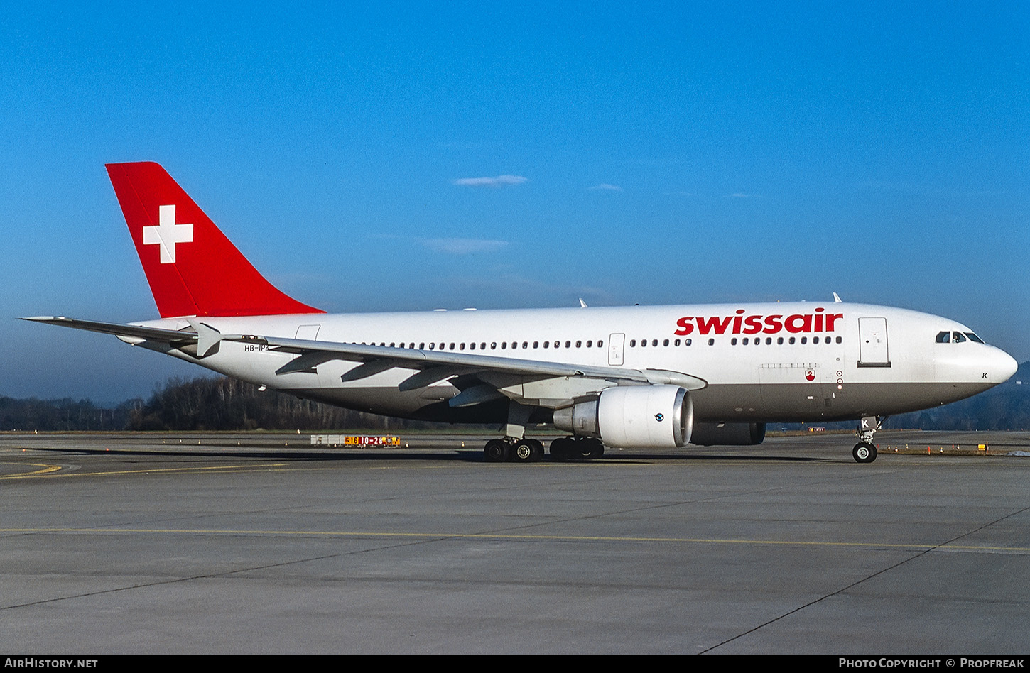 Aircraft Photo of HB-IPK | Airbus A310-322/ET | Swissair | AirHistory.net #654595