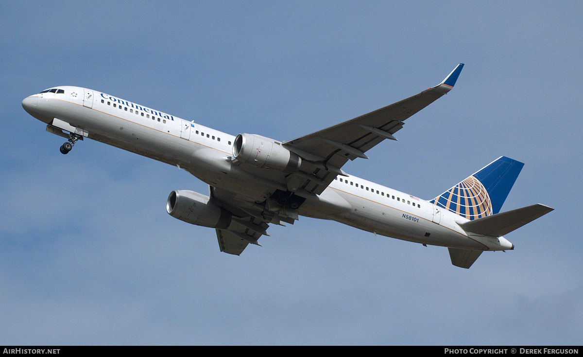 Aircraft Photo of N58101 | Boeing 757-224 | Continental Airlines | AirHistory.net #654664