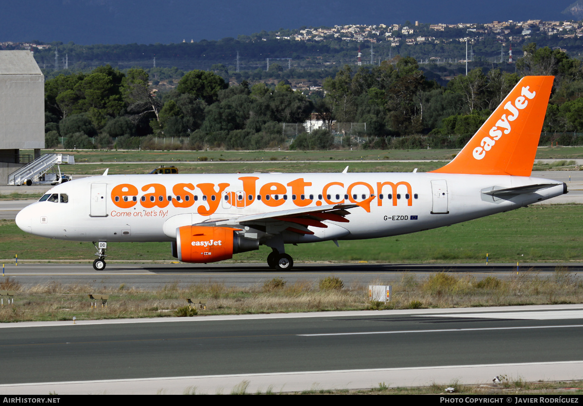 Aircraft Photo of G-EZDD | Airbus A319-111 | EasyJet | AirHistory.net #654679