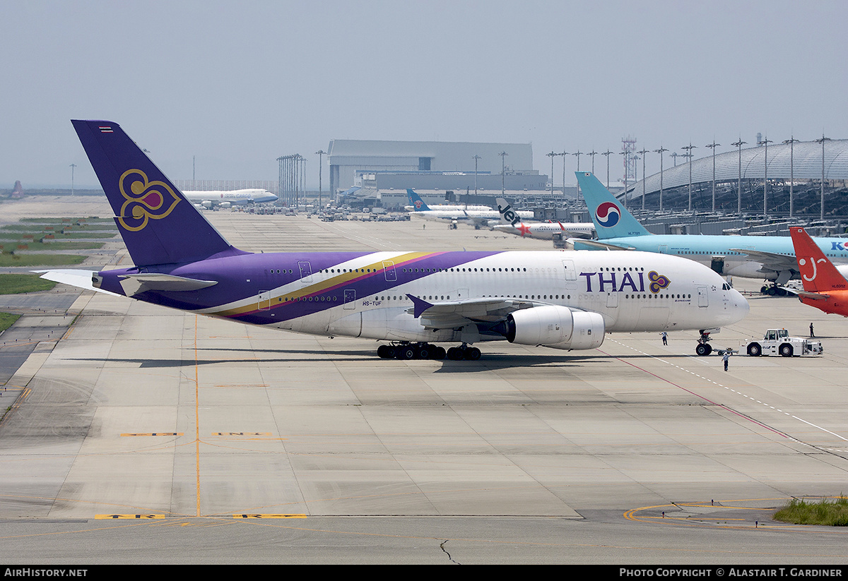 Aircraft Photo of HS-TUF | Airbus A380-841 | Thai Airways International | AirHistory.net #654696