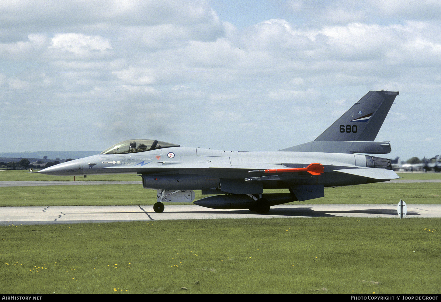 Aircraft Photo of 680 | General Dynamics F-16A Fighting Falcon | Norway - Air Force | AirHistory.net #654727