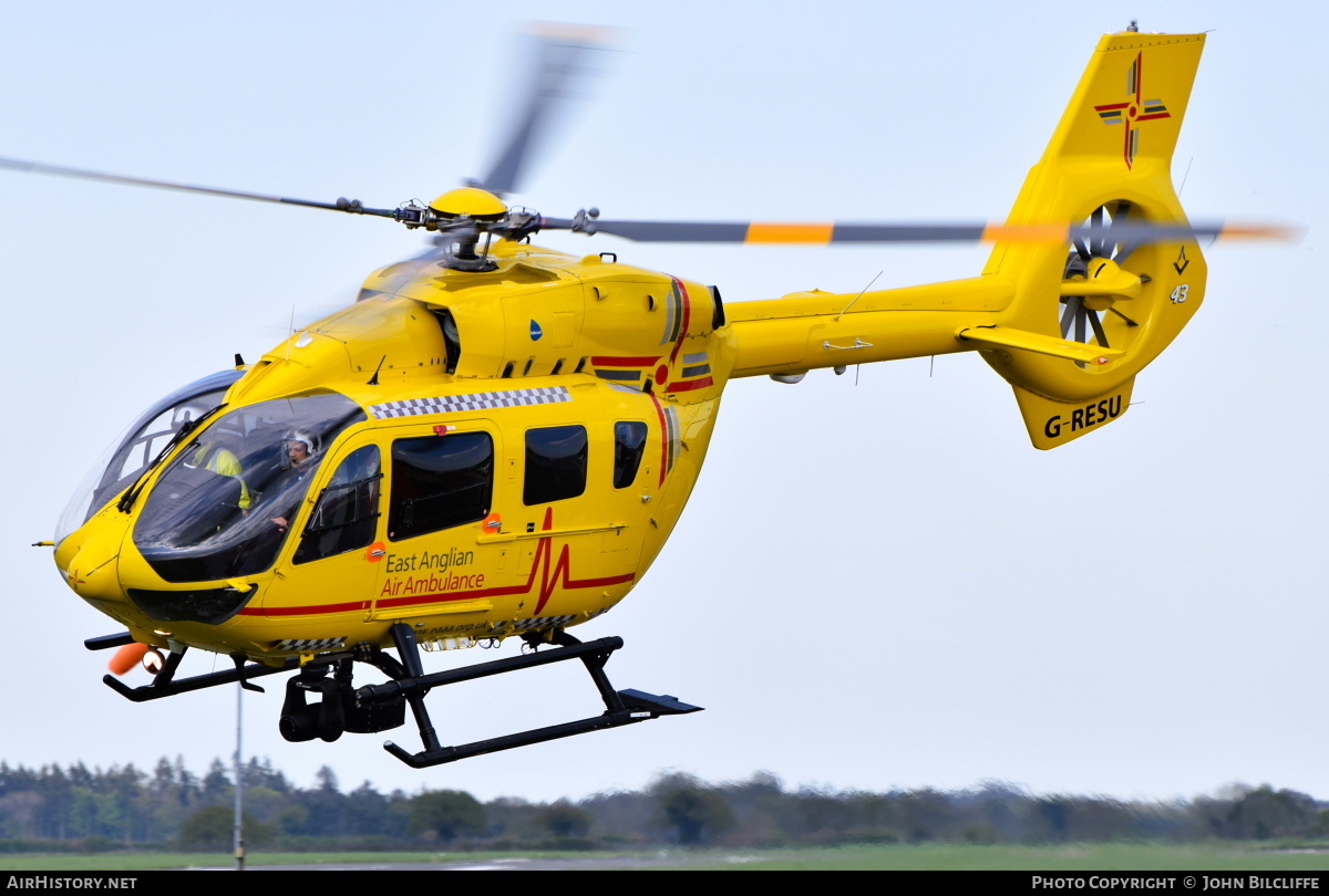 Aircraft Photo of G-RESU | Airbus Helicopters EC-145 (BK-117 D-2) | East Anglian Air Ambulance | AirHistory.net #654767