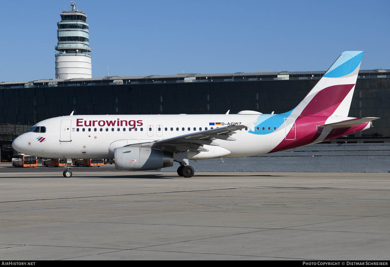Aircraft Photo of D-AGWZ | Airbus A319-132 | Eurowings | AirHistory.net #654778