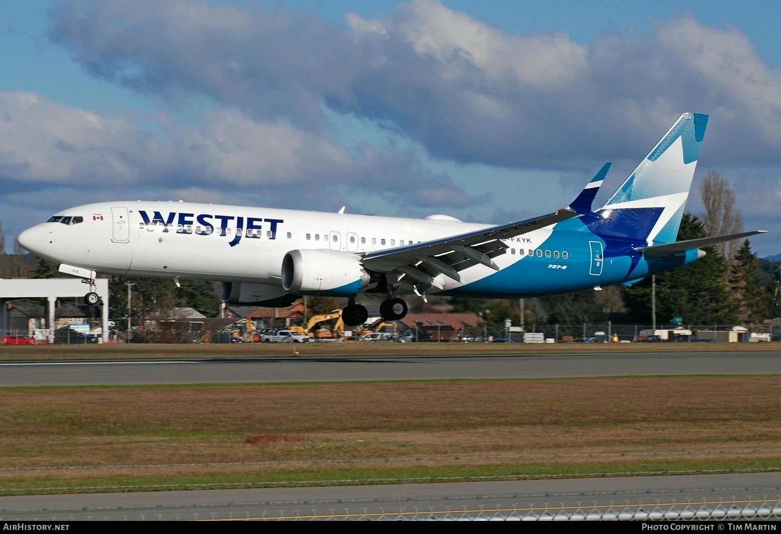 Aircraft Photo of C-FXYK | Boeing 737-8 Max 8 | WestJet | AirHistory.net #654841