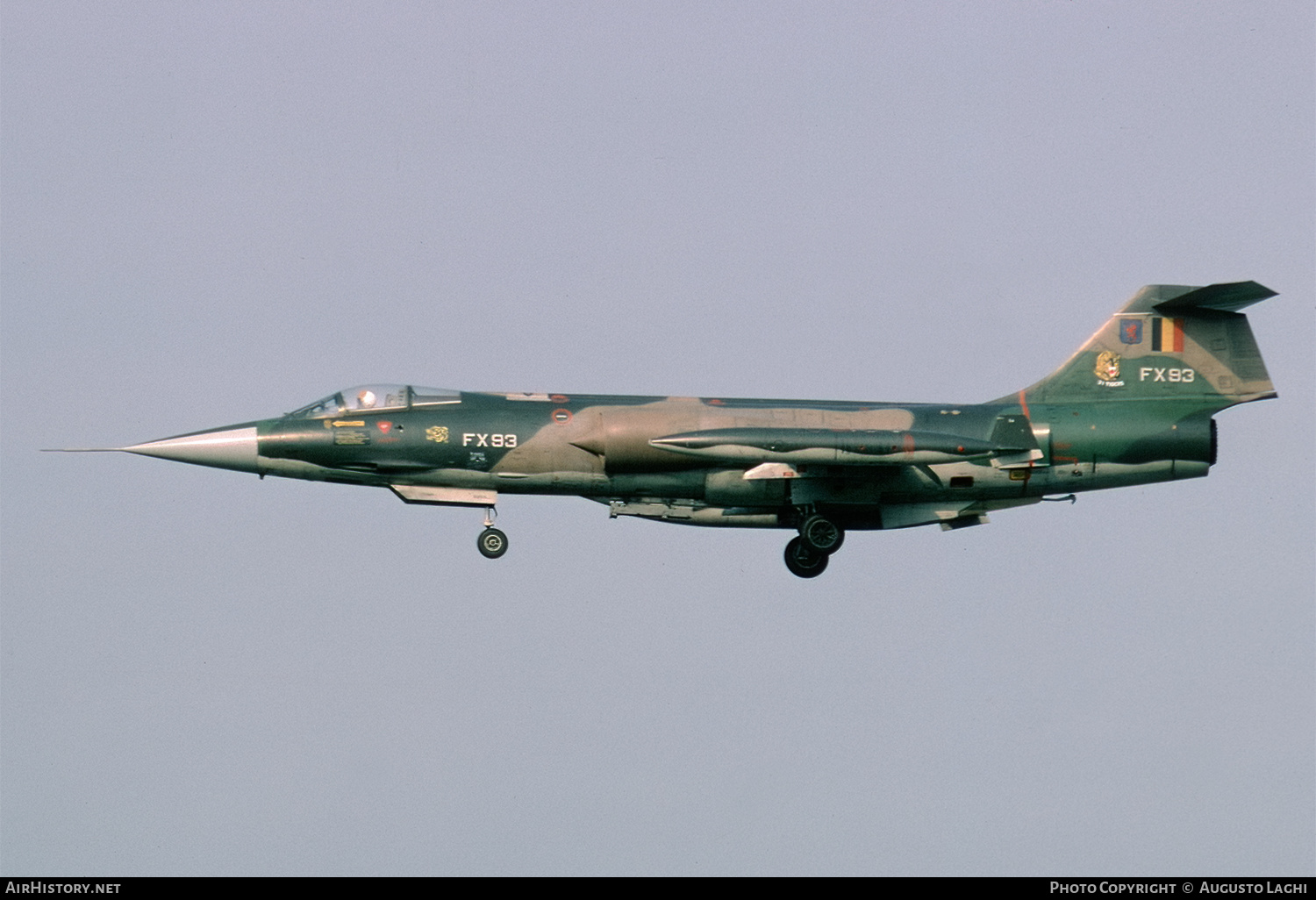 Aircraft Photo of FX93 | Lockheed F-104G Starfighter | Belgium - Air Force | AirHistory.net #654861