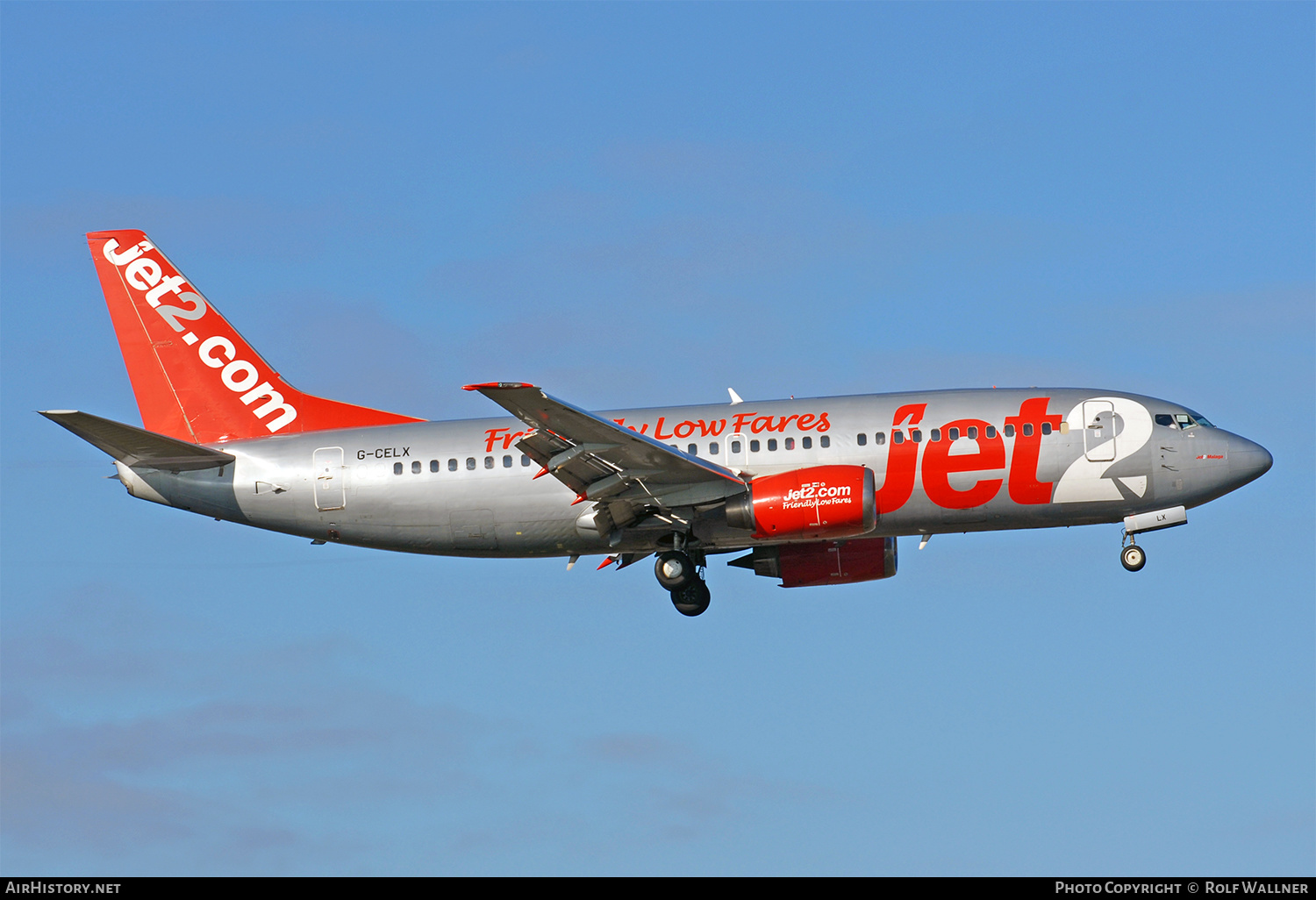 Aircraft Photo of G-CELX | Boeing 737-377(QC) | Jet2 | Friendly Low Fares | AirHistory.net #654903