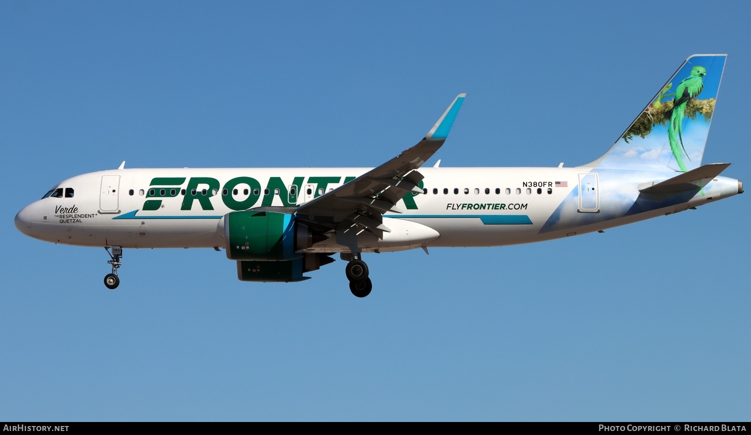 Aircraft Photo of N380FR | Airbus A320-251N | Frontier Airlines | AirHistory.net #654954
