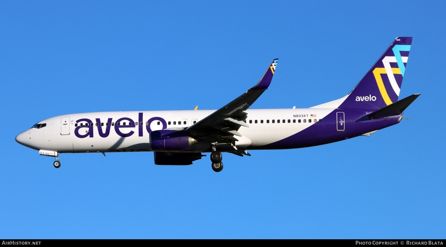 Aircraft Photo of N803XT | Boeing 737-8F2 | Avelo Airlines | AirHistory.net #654966