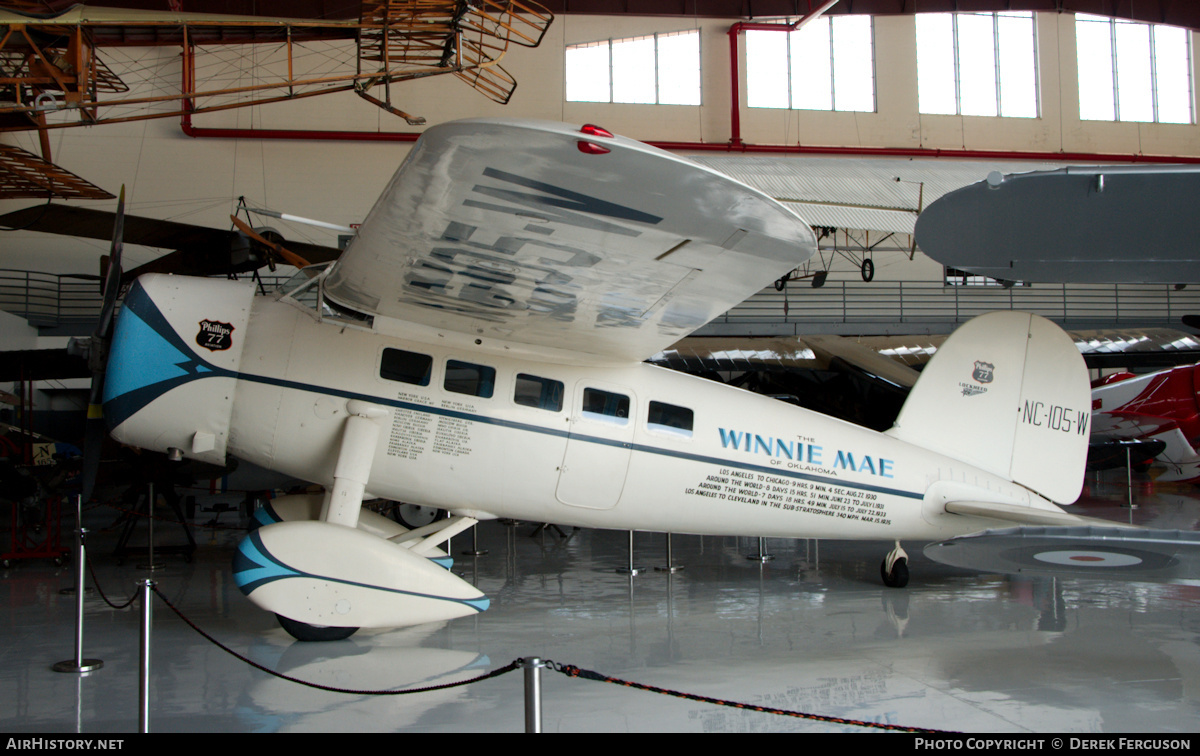 Aircraft Photo of N105W / NC105W | Lockheed 5C Vega | AirHistory.net #654974