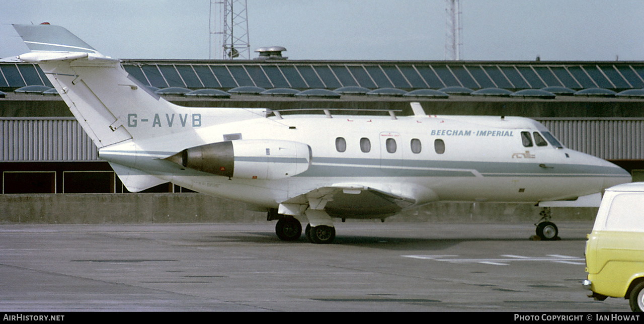 Aircraft Photo of G-AVVB | Hawker Siddeley HS-125-3B/RA | Beecham-Imperial Aviation | AirHistory.net #655010