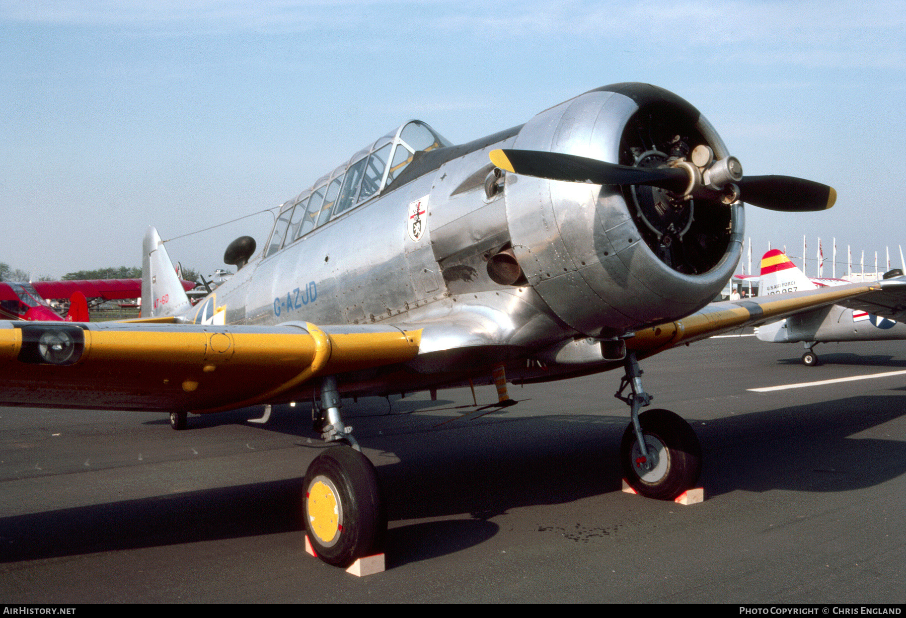 Aircraft Photo of G-AZJD | North American AT-6D Harvard III | USA - Air Force | AirHistory.net #655024